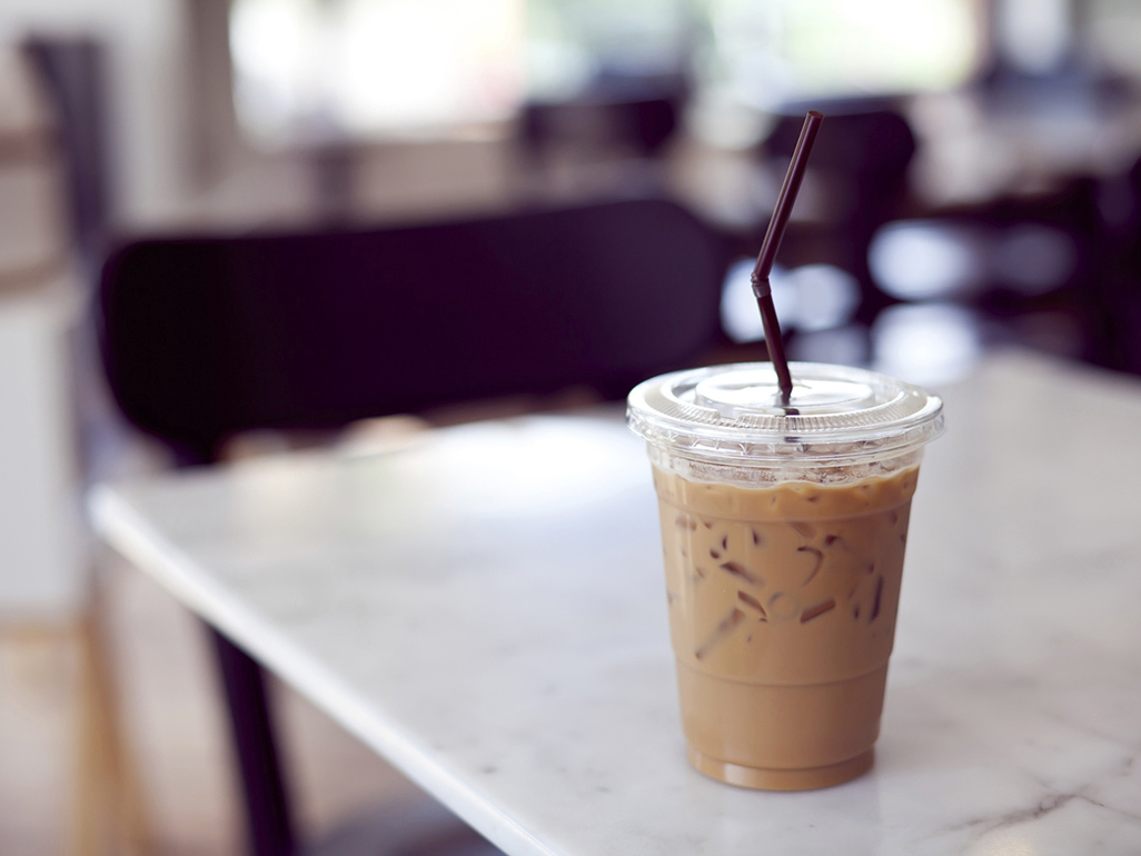 iced coffee on a table