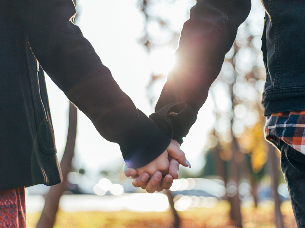 a pair of hands clasped together